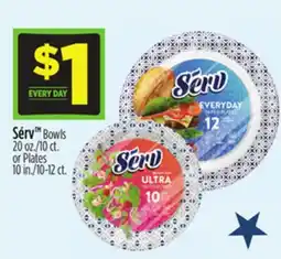 Dollar General Sérv Bowls 20 oz./10 ct. or Plates 10 in./10-12 ct offer