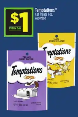 Dollar General Temptations Cat Treats offer