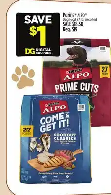 Dollar General Purina ALPO Dog Food offer