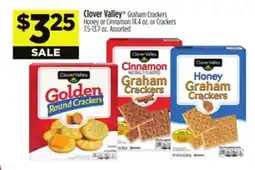 Dollar General Clover Valley Graham Crackers Honey or Cinnamon 14.4 oz. or Crackers 7.5-13.7 oz offer
