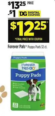 Dollar General Forever Pals Puppy Pads offer