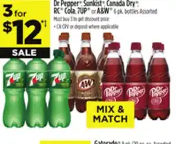 Dollar General Dr Pepper , Sunkist , Canada Dry , RC Cola, 7UP or A & W offer