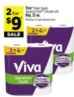 Dollar General Viva Paper Towels Signature Cloth offer