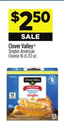 Dollar General Clover Valley Singles American Cheese offer