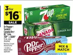 Dollar General Dr Pepper , Sunkist , Canada Dry , RC Cola, 7UP or A & W offer