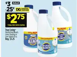 Dollar General True Living Disinfecting Bleach, Linen Cleaning or Low-Splash offer