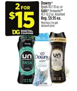 Dollar General Downy Beads or Gain Fireworks offer