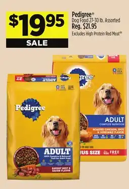 Dollar General Pedigree Dog Food offer