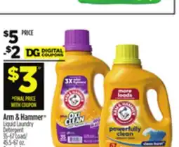 Dollar General Arm & Hammer Liquid Laundry Detergent offer