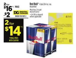 Dollar General Red Bull offer