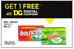 Dollar General Gain or Bounce Sheets offer