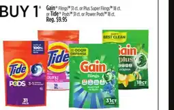Dollar General Gain Flings 31 ct. or Plus Super Flings 18 ct. or Tide Pods 31 ct. or Power Pods 18 ct offer