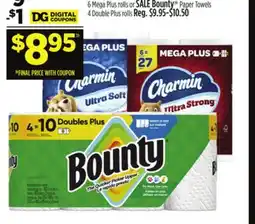 Dollar General Charmin Bath Tissue or SALE Bounty Paper Towels offer