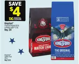 Dollar General Kingsford Charcoal Original 16 lb. or Match Light 12 lb offer