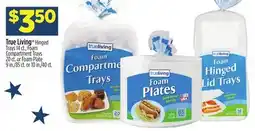 Dollar General True Living Hinged Trays, Foam Compartment Trays or Foam Plate offer