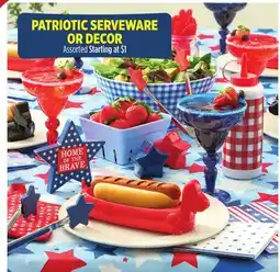 Dollar General PATRIOTIC SERVEWARE OR DECOR offer
