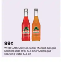 CVS Jarritos, Sidral Mundet, Sangría Señorial soda 11.16-12.5 oz or Mineragua sparkling water 12.5 oz offer