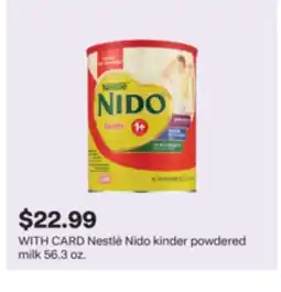 CVS Nestlé Nido kinder powdered milk offer
