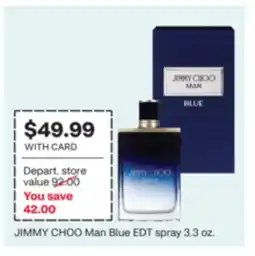 CVS JIMMY CHOO Man Blue EDT offer