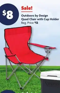 Family Dollar Outdoors by Design Quad Chair with Cup Holder offer