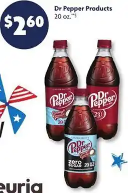 Family Dollar Dr Pepper Products offer