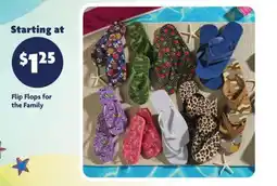 Family Dollar Flip Flops for the Family offer