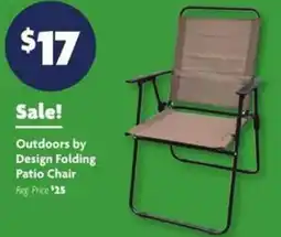 Family Dollar Outdoors by Design Folding Patio Chair offer