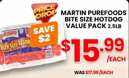 Seafood City Martin pure foods bite size hotdog value pack offer