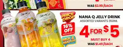 Seafood City Nana q jelly drink offer