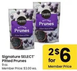 Albertsons Signature select pitted prunes offer