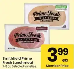 Albertsons Smithfield Prime Fresh Lunchmeat offer
