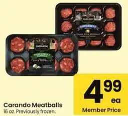 Albertsons Carando Meatballs offer