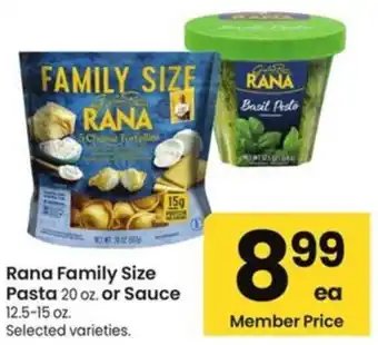 Albertsons Rana Family Size Pasta or Sauce offer