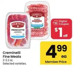 Albertsons Creminelli Fine Meats offer