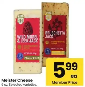 Albertsons Meister Cheese offer