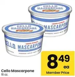 Albertsons Cello Mascarpone offer