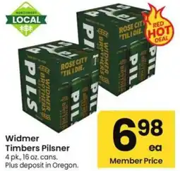 Albertsons Widmer Timbers Pilsner offer