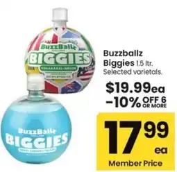 Albertsons Buzzballz Biggies offer