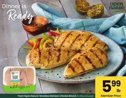 Albertsons Fresh Open Nature Boneless Skinless Chicken Breast offer