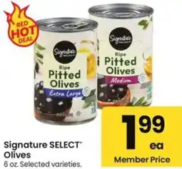 Albertsons Signature select olives offer