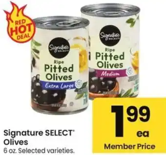 Albertsons Signature select olives offer