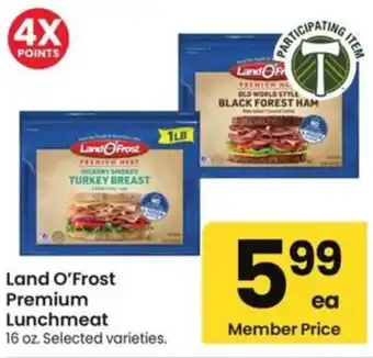 Albertsons Land O Frost Premium Lunchmeat offer