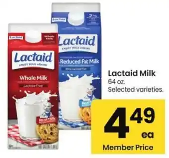 Albertsons Lactaid Milk offer
