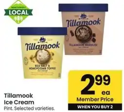 Albertsons Tillamook Ice Cream offer