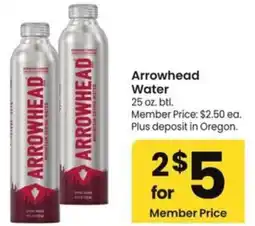 Albertsons Arrowhead Water offer