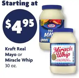 Family Dollar Kraft Real Mayo or Miracle Whip offer