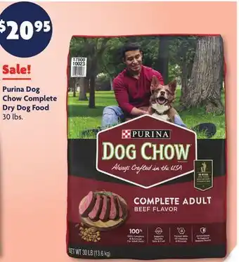 Family Dollar Purina Dog Chow Complete Dry Dog Food offer