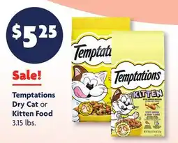 Family Dollar Temptations Dry Cat or Kitten Food offer
