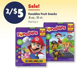 Family Dollar Funables Fruit Snacks offer