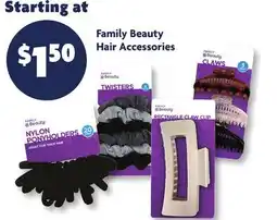Family Dollar Family Beauty Hair Accessories offer